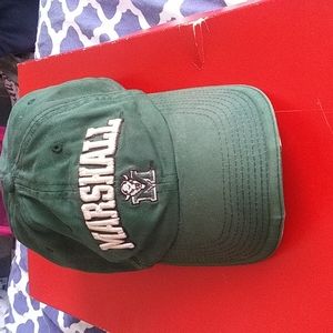 Marshall Men's Green Logo Baseball Cap